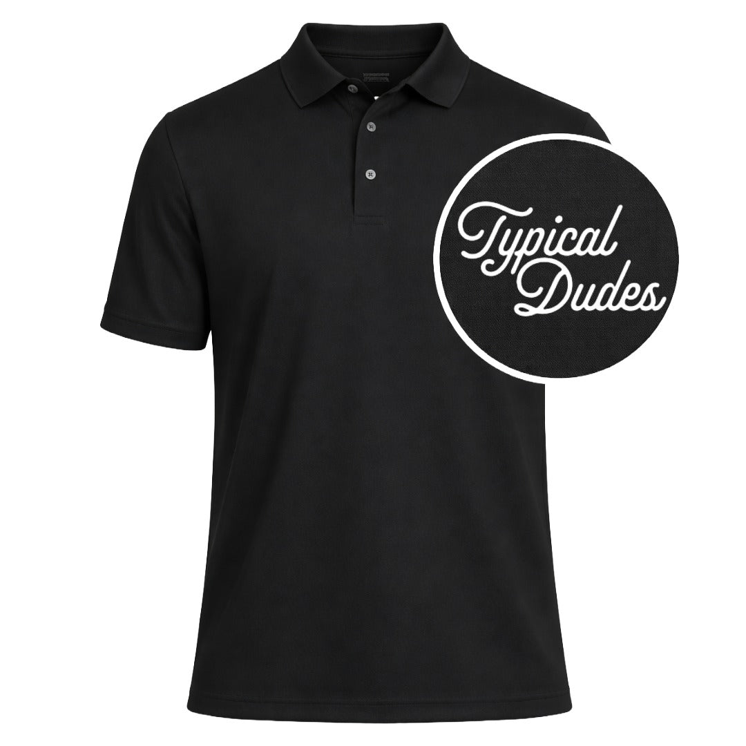 Black Golf Polo